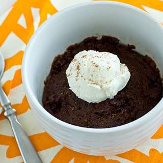 Vegan Pumpkin Mug Brownie