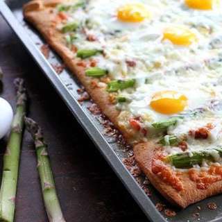 Asparagus, Capicollo and Egg Breakfast Pizza