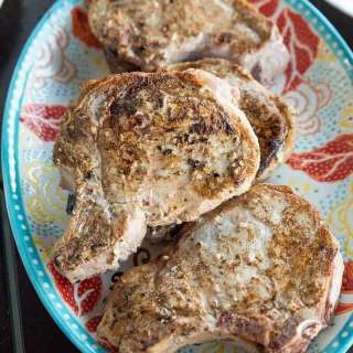 Lemon Herb Grilled Pork Chops