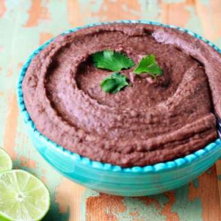 Slow Cooker Smoky Refried Black Beans