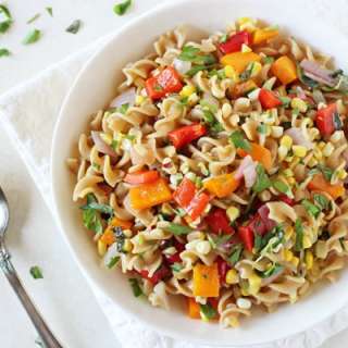 Bell Pepper and Corn Pasta Salad