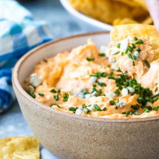 Buffalo Chicken Dip with Canned Chicken