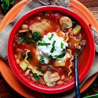 Vegetable Lasagna Soup