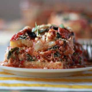 Greek Polenta Lasagna