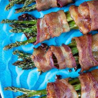 Brown Sugar Bacon Wrapped Asparagus Bundles
