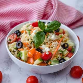 Vegetarian Colorful Orzo Salad