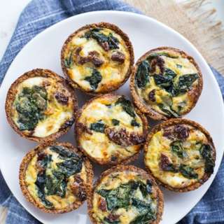 Spinach Goat Cheese Mini Quiches