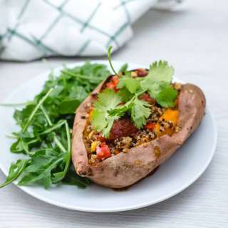 Stuffed Vegan Mexican Sweet Potatoes