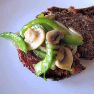 BBQ’d Steak With Sauteed Vegetables