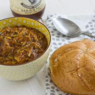 Bourbon Mango Pulled Summer Squash Sandwiches