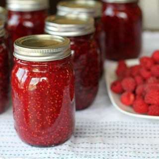 Homemade Raspberry Jam Using Honey