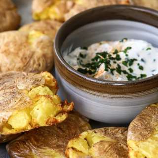 Air Fryer Smashed Potatoes