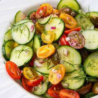 Cucumber and Tomato Salad with Dill