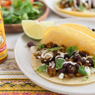 Roasted Sweet Potato & Black Bean Tacos