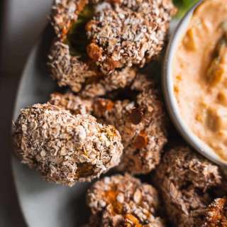 Vegan Broccoli Wings With Cheese Sauce