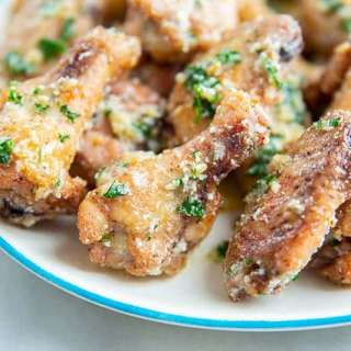 Oven Baked Garlic Parmesan Chicken Wings