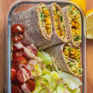 Vegan Avocado Wrap With Chickpeas