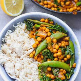 Vegan Peanut Chickpea Curry (Gluten-free, Oil-free)