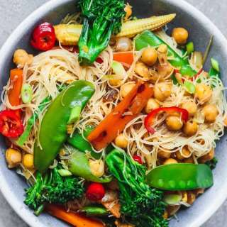 Lime Chickpea Stir-fry