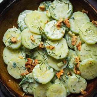 Vegan Polish Cucumber Salad (Mizeria)