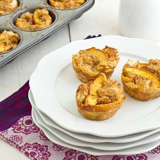 Brown Sugar Peach French Toast Cups