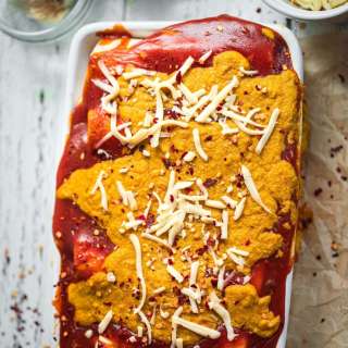Vegan Black Bean Enchiladas