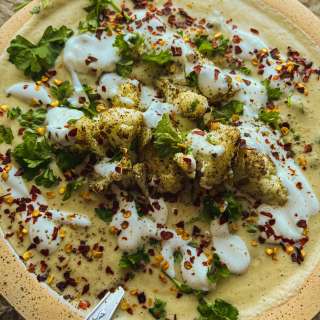 Vegan Roasted Cauliflower Soup
