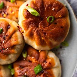 Vegetable Buns With Tofu (Sheng Jian Bao)