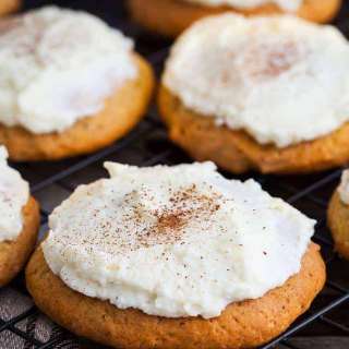 Frosted Pumpkin Drop Cakes