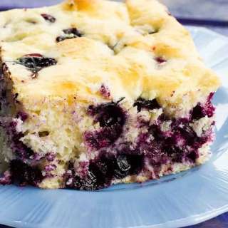 Lemon Blueberry Overnight Breakfast Cake