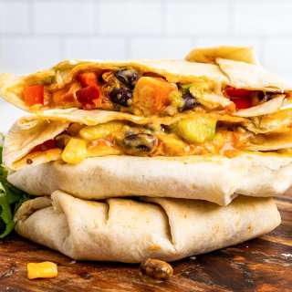 Vegetarian Black Bean Crunchwrap Supreme