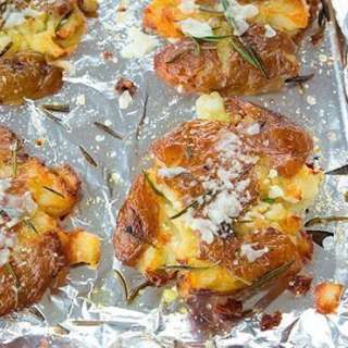 Rosemary Garlic Smashed Potatoes