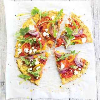Cauliflower Flatbread Pizza Recipe from Everyday Detox