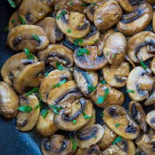 Fast & Easy Teriyaki Fried Mushrooms