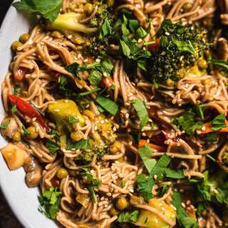 Soba Noodle Stir-fry With Mushrooms And Broccoli