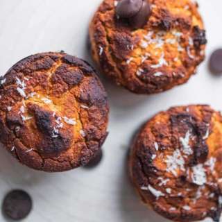 Vegan Chocolate Chip Coconut Flour Muffins