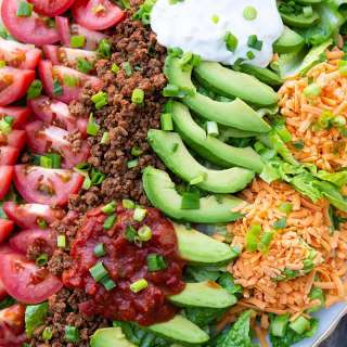 Light and Delicious Ground Beef Taco Salad