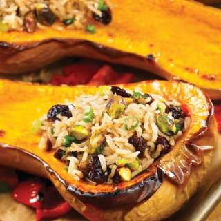 Persian Rice-Stuffed Butternut Squash