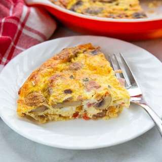 Ham & Mushroom Crustless Quiche