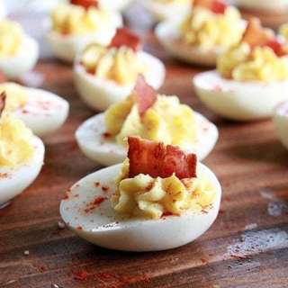 Smoky Bacon Deviled Eggs