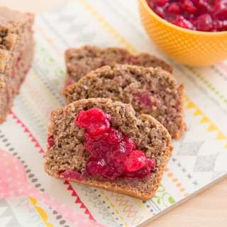 Leftover Cranberry Sauce Bread