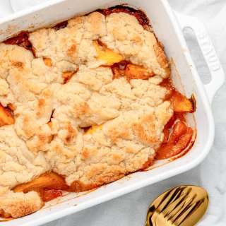 Vegan Peach Cobbler