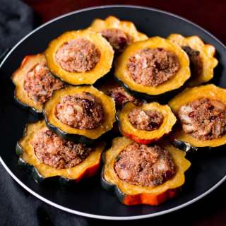 Quinoa-Stuffed Acorn Squash Rings