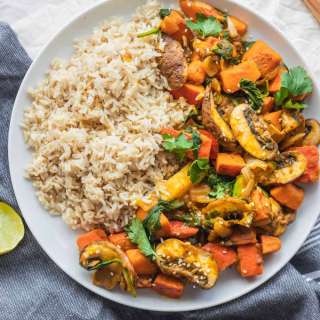 Easy Vegetable Pumpkin Stir-fry (Vegan and Gluten-free)