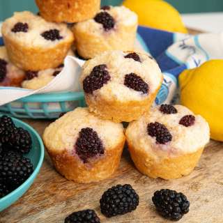Lemon Blackberry Muffins