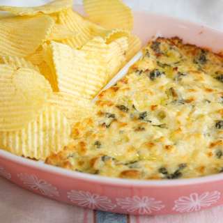 Hot N' Cheesy Kale & Artichoke Dip