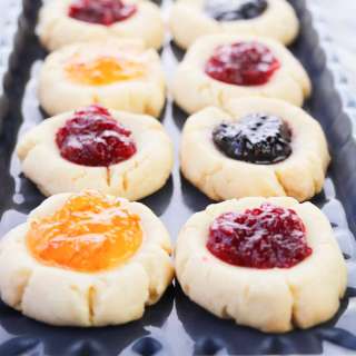 Shortbread Thumbprint Cookies