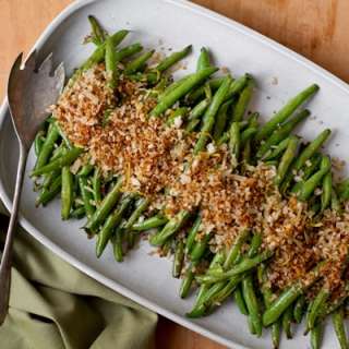 Green Beans with Lemon Parmesan Panko