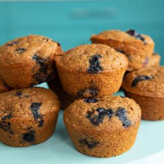 Nine Grain Blueberry Muffins