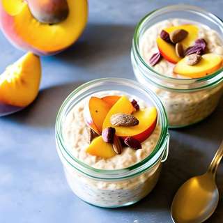 Ginger Peach Overnight Oats